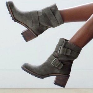 Sam Edelman Troy Moto Buckle Block Heel Boots